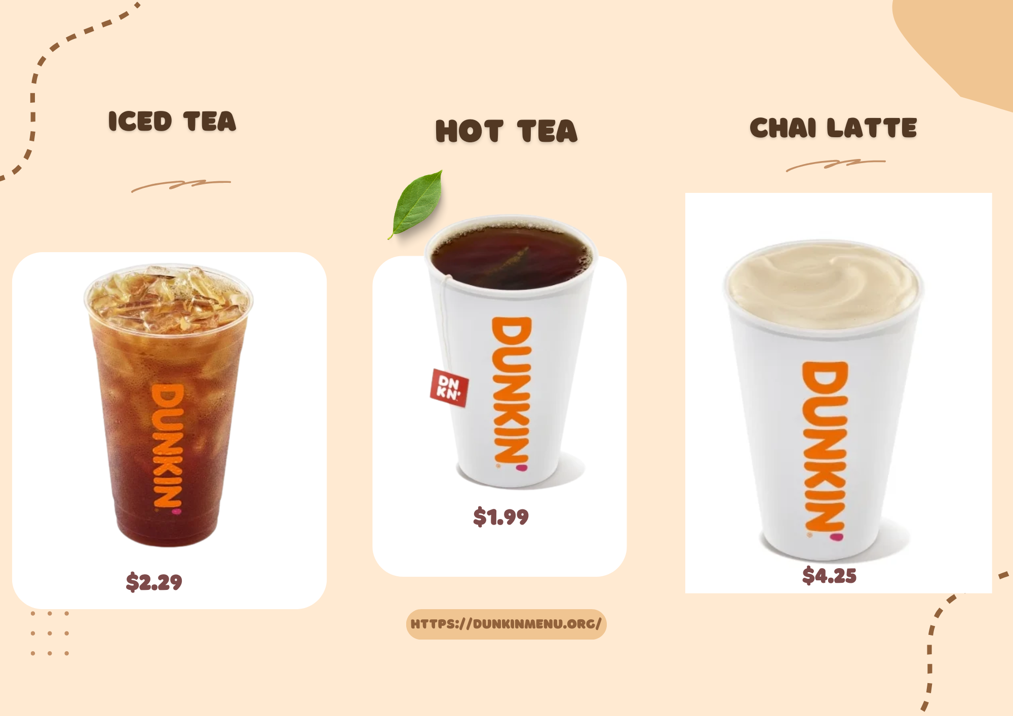 Dunkin Menu