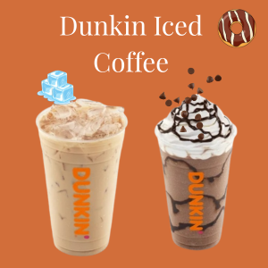 Dunkin Coffe menu
